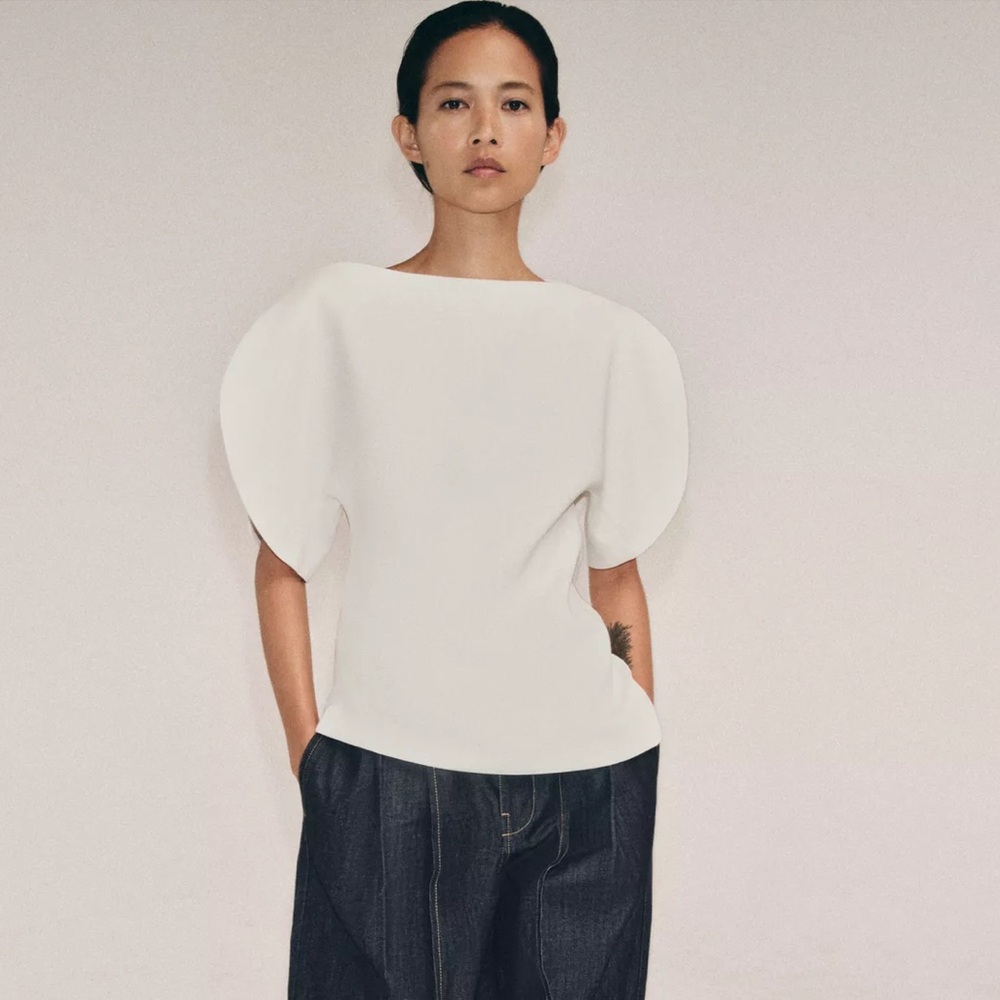 Zara Balloon Sleeve Top , ZW Collection- brand new with tags, never worn